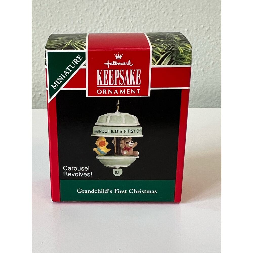 Hallmark Keepsake Ornament Grandchild's First Christmas 1992